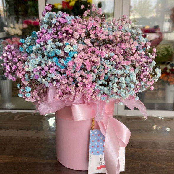 Гипсофила в розовой коробке  в Керчи