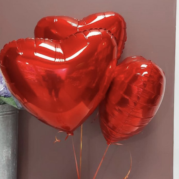 Фольгированый шар в форме сердца 1 шт. в Керчи